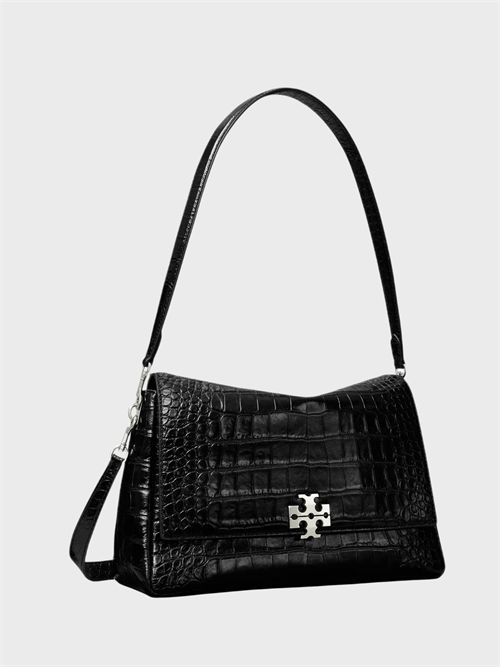 Medium Charlie Croc-Effect Leather Shoulder Bag TORY BURCH | 183354001